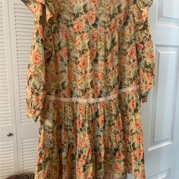 ZARA FLORAL PRINT DRESS. - Picture 5 of 5
